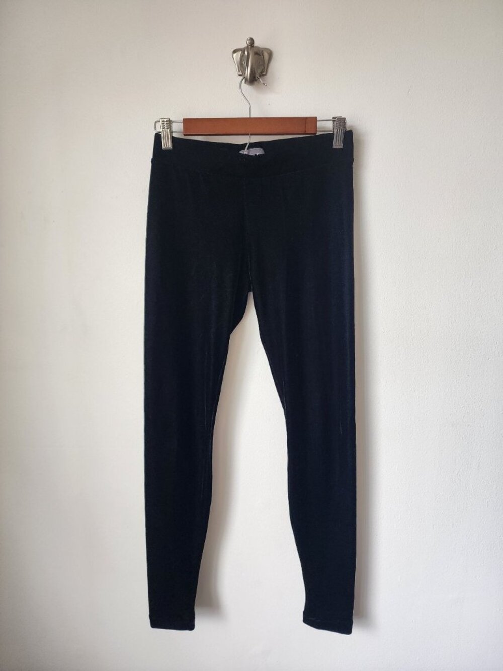 Vince black velvet legging S